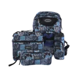 Genius 40cm Gaming Design Black 5 Zippers Backpack Set