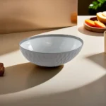 Hobby Life 1.6l Beige Oval Patterned Bowl1