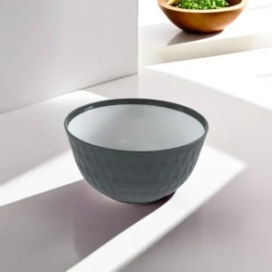 Hobby Life 1.8L Dark Grey Round Ribbed Bowl1