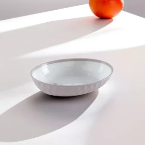 Hobby Life 12. x16.5cm Pink Oval Ribbed Bowl1