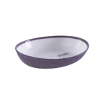 Hobby Life 12. X16.5cm Purple Oval Ribbed Bowl