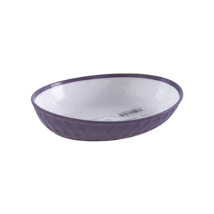 Hobby Life 12. X16.5cm Purple Oval Ribbed Bowl