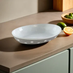 Hobby Life 13.5cm Beige Oval Dotted Bowl1