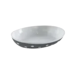 Hobby Life 13.5cm Dark Grey Oval Dotted Bowl