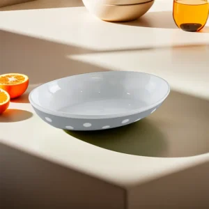 Hobby Life 13.5cm Grey Oval Dotted Bowl1