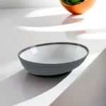 Hobby life 16cm dark grey oval fluted bowl1