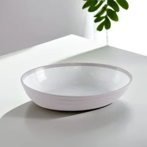 Hobby Life 16cm Pink Oval Fluted Bowl1