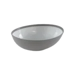 Hobby Life 23.5cm Beige Striped Oval Bowl