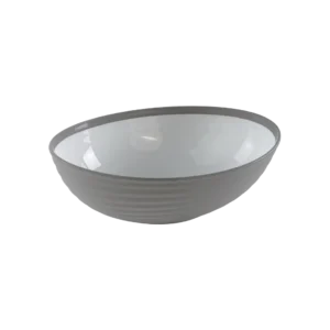 Hobby Life 23.5cm Beige Striped Oval Bowl