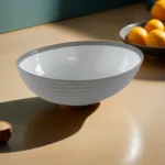 Hobby Life 23.5cm Beige Striped Oval Bowl1