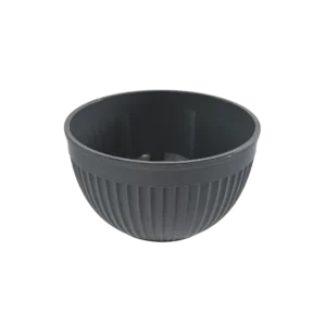 Hobby Life 2l Black Round Fluted Bowl