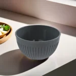 Hobby Life 2l Black Round Fluted Bowl1