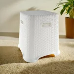 Hobby Life 30x40cm White Woven Design Stool Chair1