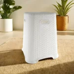 Hobby Life 30x45cm White Woven Design Stool Chair1