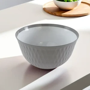 Hobby Life 4.5L Beige Round Ribbed Bowl1