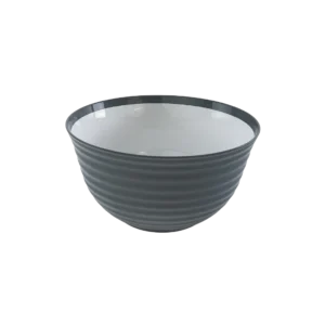 Hobby Life 4.5l Dark Grey Round Striped Bowl