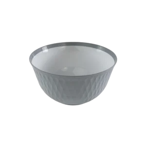 Hobby Life 4.5l Grey Round Ribbed Bowl