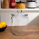 Lomenox 4000ml Glass Round Jar With Pressure Lid1