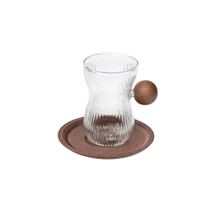 Lomenox Glass 6pcs Tea Cups Set