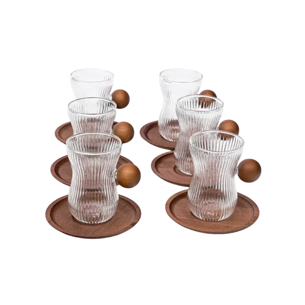 Lomenox Glass 6pcs Tea Cups Set2