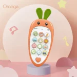 Musical Carrot Shaped Orange Baby Toy Phone1