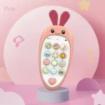 Musical Carrot Shaped Pink Baby Toy Phone1