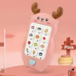 Musical Deer Shaped Pink Baby Toy Phone1