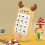 Musical Deer Shaped Yellow Baby Toy Phone1