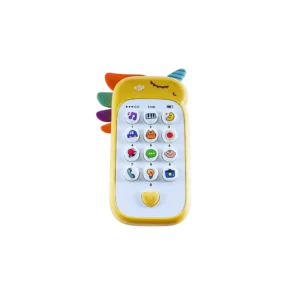 Musical Unicorn Shaped Yellow Baby Toy Phone 1