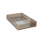 Plain 30x20x5cm Rectangular Mirror Tray