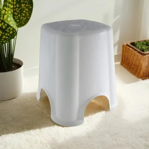 Plastic 27x38cm White Stool Chair1