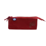 Pronto 21x10cm Crimson Red 3 Zippers Pencil Case