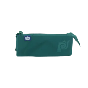 Pronto 21x10cm Green 3 Zippers Pencil Case