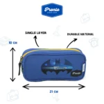 Pronto 22x10cm Batman Design Blue 1 Zippers Pencil Case1