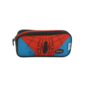 Pronto 22x10cm Spiderman Design Black 1 Zippers Pencil Case