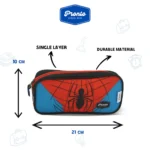 Pronto 22x10cm Spiderman Design Black 1 Zippers Pencil Case1