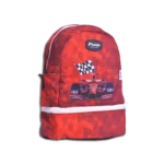 Pronto 38cm Car Design Red 2 Zippers Backpack