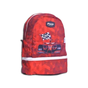 Pronto 38cm Car Design Red 2 Zippers Backpack