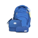 Pronto 3pcs Navy Blue 4 Zippers Backpack Set