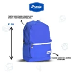 Pronto 41cm Blue 2 Zippers Backpack1