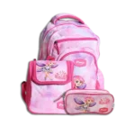 Pronto 44cm Fairy Princess Design Fuchsia 4 Zippers Backpack Set