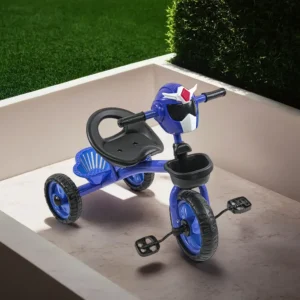 Robot Shaped 3 Wheels Navy Blue Tricycle1