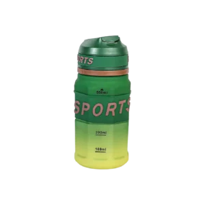 Sports 550ml Green Matt Water Bottle With Strap