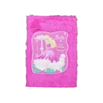 Barbie Design Magenta Furry Notebook
