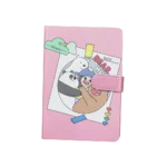 Bears Hug Design Pink Notebook with Lock