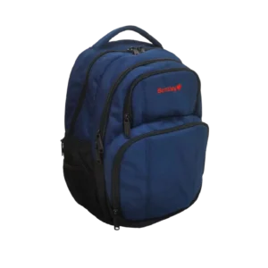 Bentley 46cm Navy Blue 4 Zippers Backpack