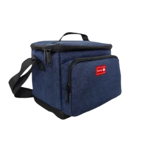 Bentley Navy 2 Zippers Large Lunch Bag