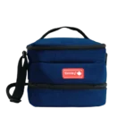 Bentley Navy Blue 2 Zippers Lunch Bag