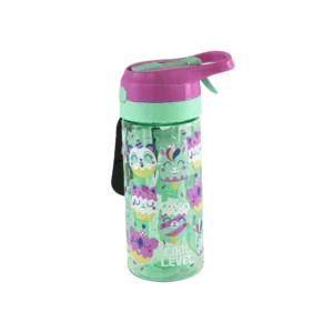 Cool Level 420ml Green & Magenta Water Bottle