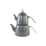 Double Marble Design Grey & Gold Tea Pot